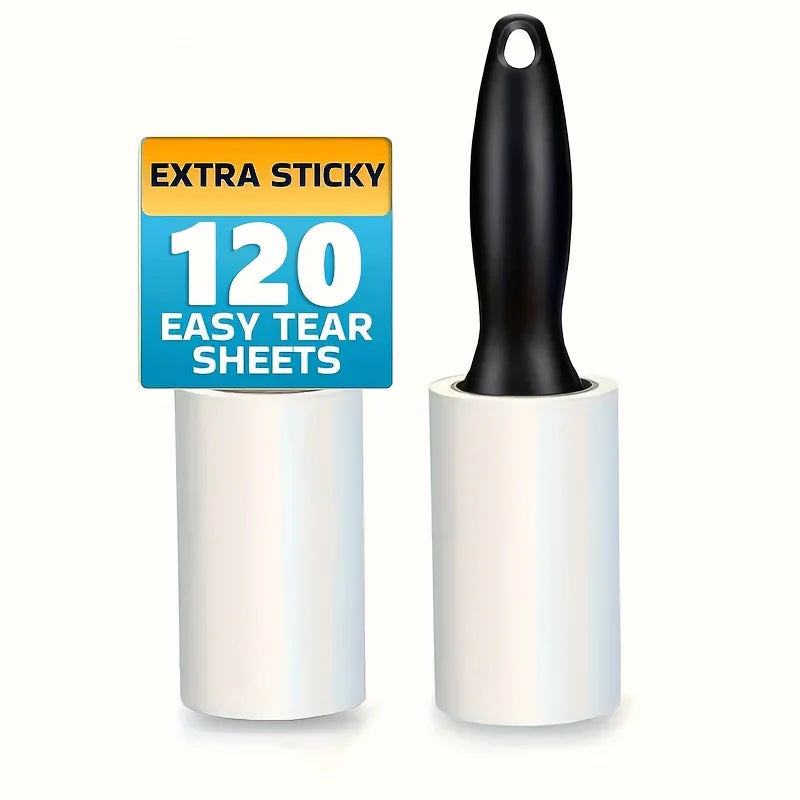 Pet Hair Lint Roller – Extra Sticky Fur Remover for Furniture, Clothing & Carpets