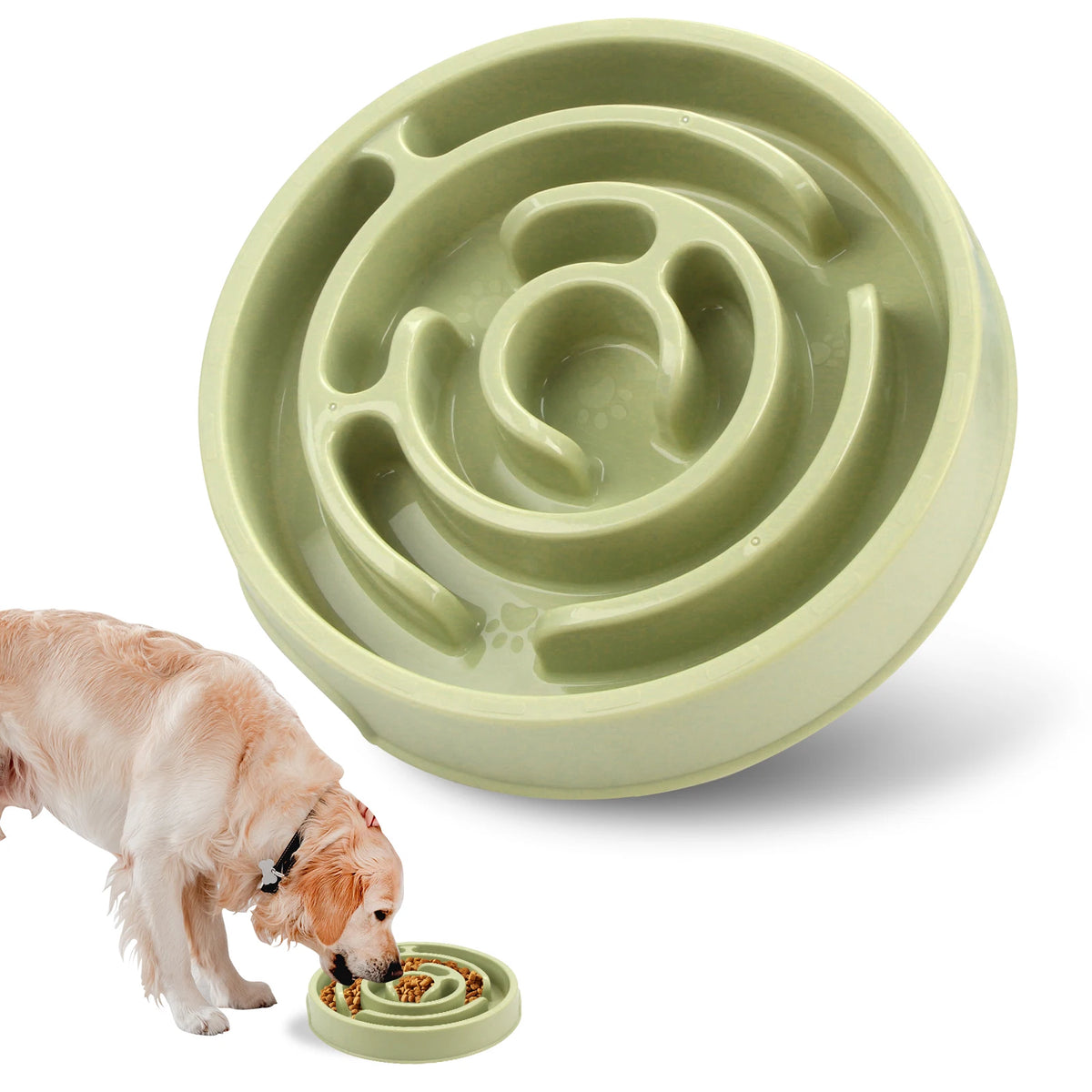 Slow Feeder Dog Bowl – Non-Slip Anti-Gulping Pet Food Bowl
