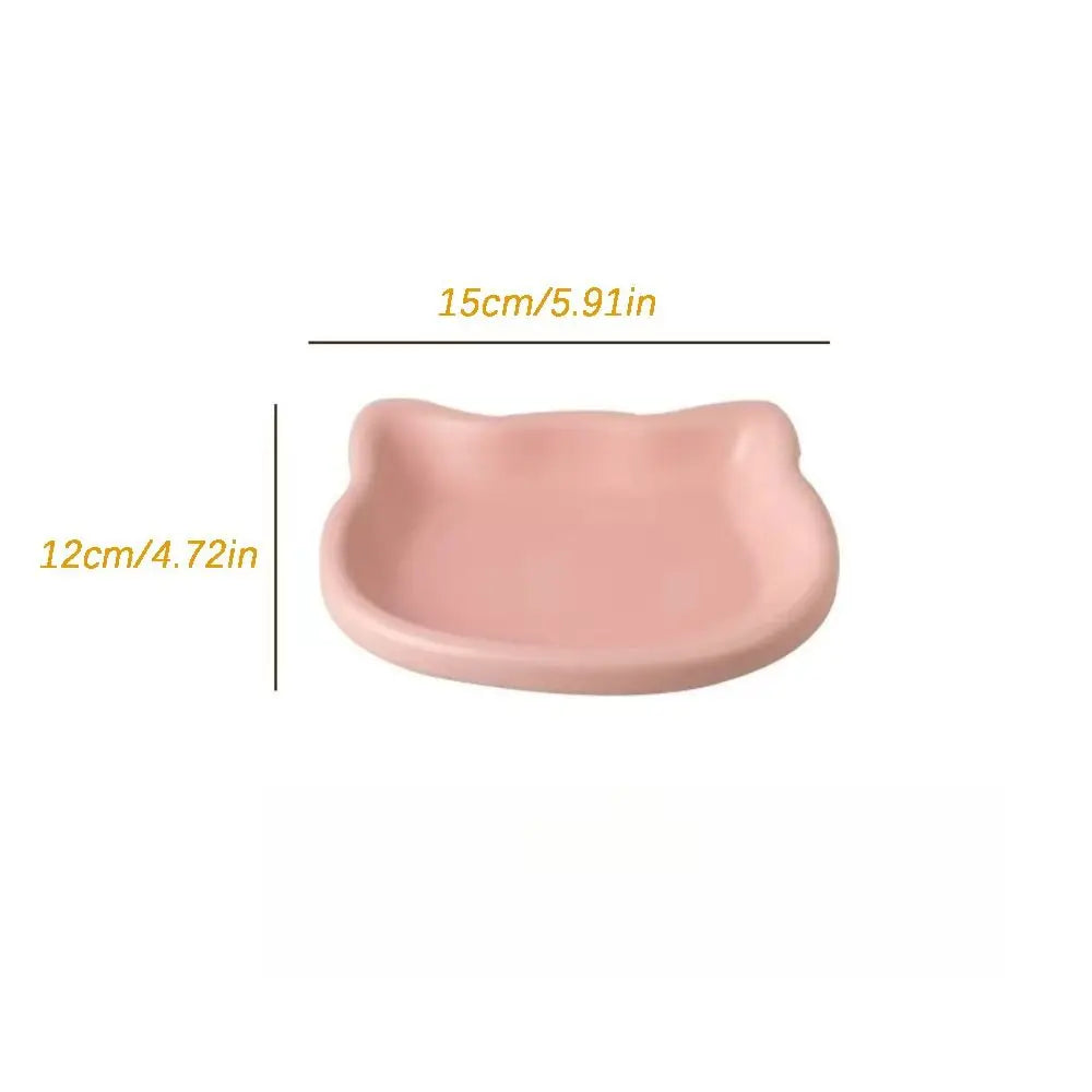 Cute Cat-Shaped Non-Slip Pet Food Bowl – Anti-Spill Feeding Dish