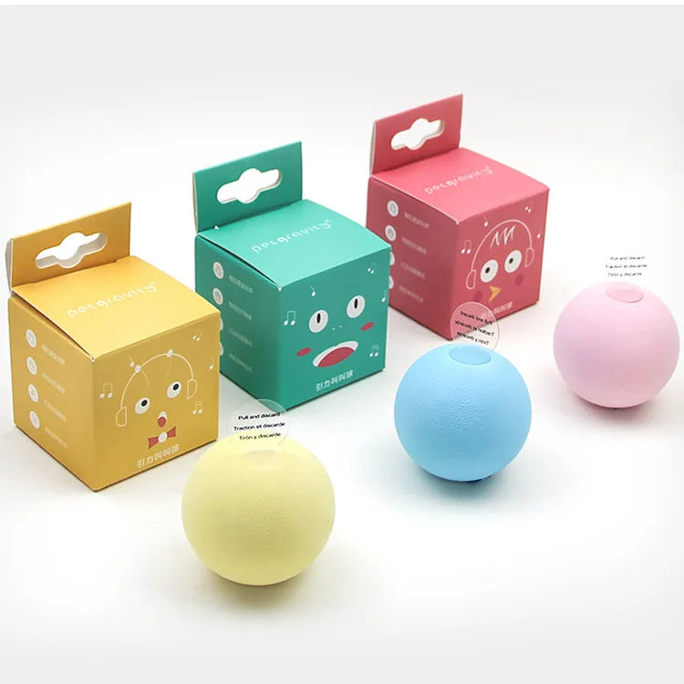 Interactive Cat Ball Toy – Chirping Bird & Cricket Sounds