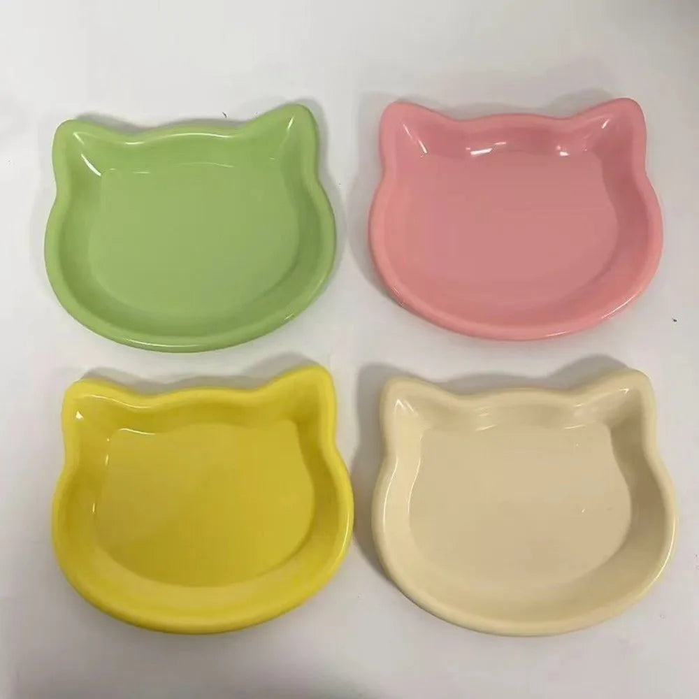 Cute Cat-Shaped Non-Slip Pet Food Bowl – Anti-Spill Feeding Dish