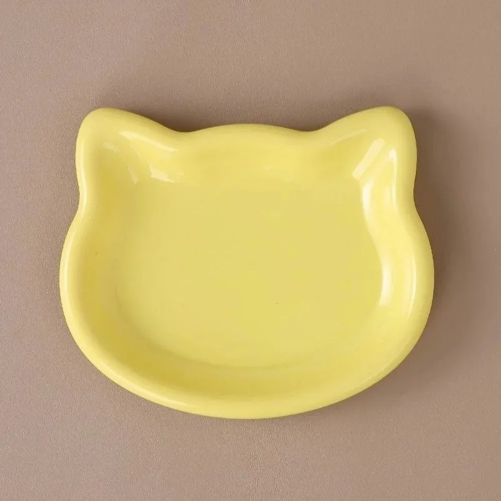 Cute Cat-Shaped Non-Slip Pet Food Bowl – Anti-Spill Feeding Dish