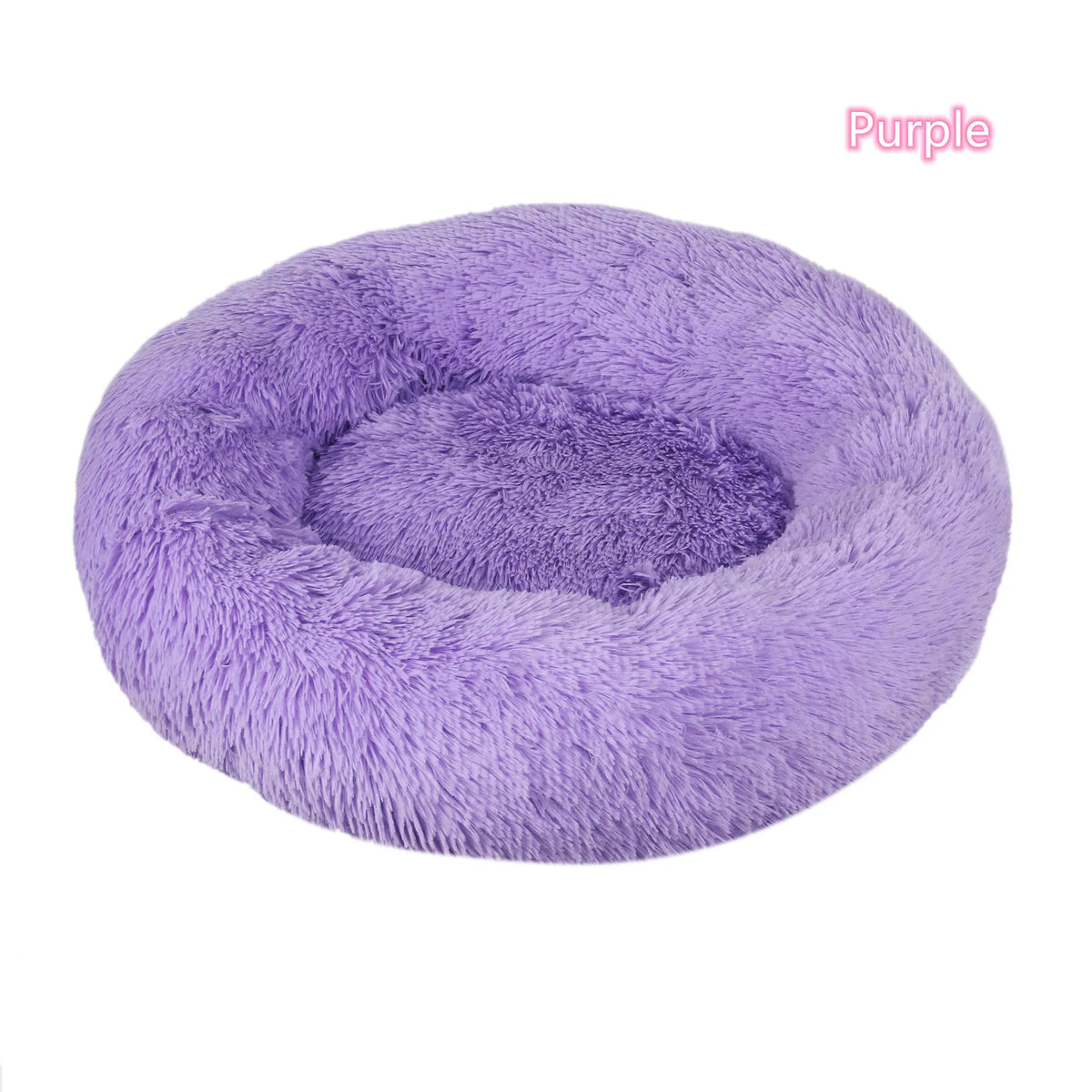 Cozy Donut Pet Bed – Ultra-Soft Plush Washable Bed for Cats & Dogs
