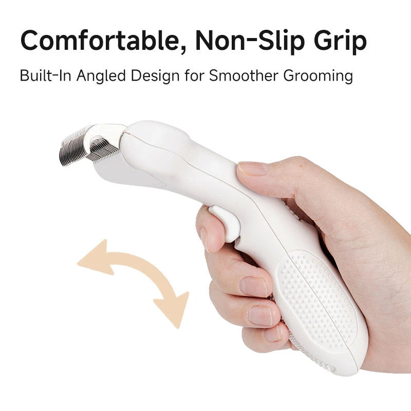 Self-Cleaning Pet Grooming Brush – One-Click Hair & Tangle Remover