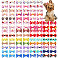 Cute Pet Hair Bows – 10/30-Piece Set with Elastic Bands for Dogs & Cats