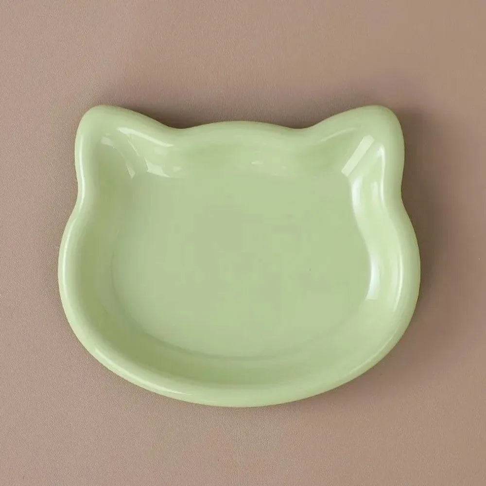 Cute Cat-Shaped Non-Slip Pet Food Bowl – Anti-Spill Feeding Dish