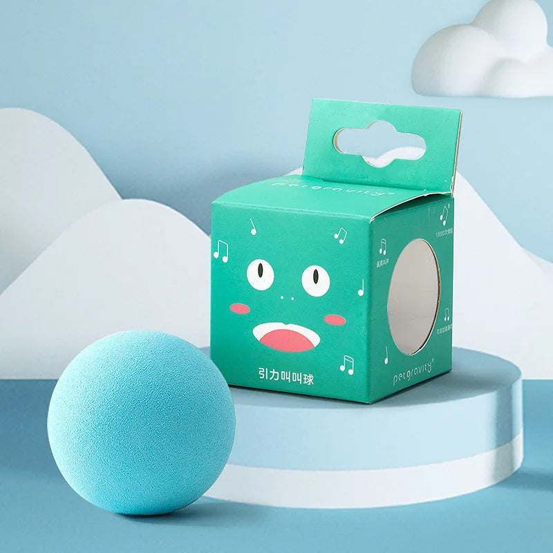 Interactive Cat Ball Toy – Chirping Bird & Cricket Sounds