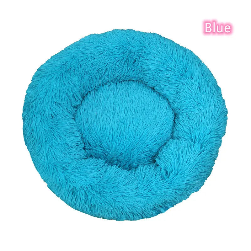 Cozy Donut Pet Bed – Ultra-Soft Plush Washable Bed for Cats & Dogs