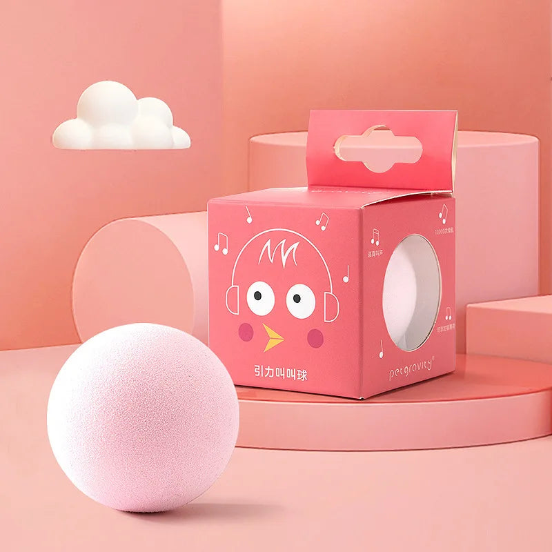 Interactive Cat Ball Toy – Chirping Bird & Cricket Sounds