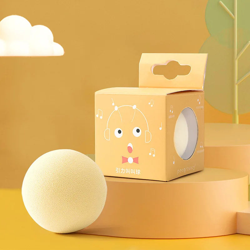 Interactive Cat Ball Toy – Chirping Bird & Cricket Sounds