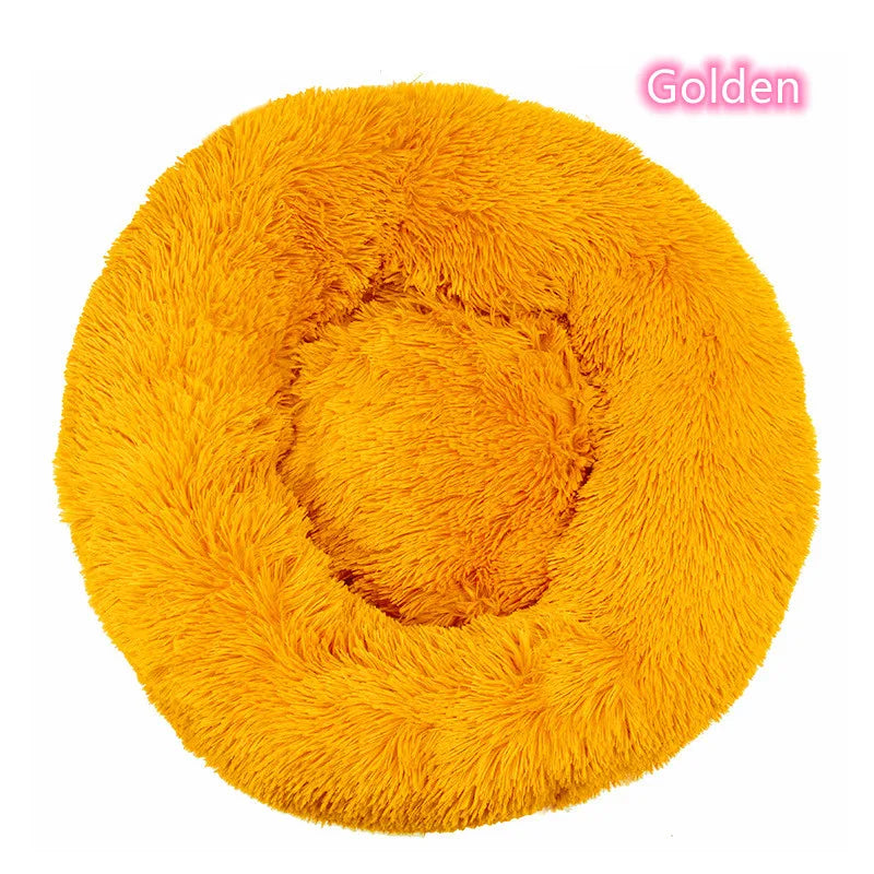 Cozy Donut Pet Bed – Ultra-Soft Plush Washable Bed for Cats & Dogs