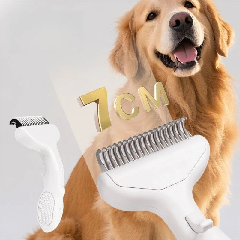 Self-Cleaning Pet Grooming Brush – One-Click Hair & Tangle Remover