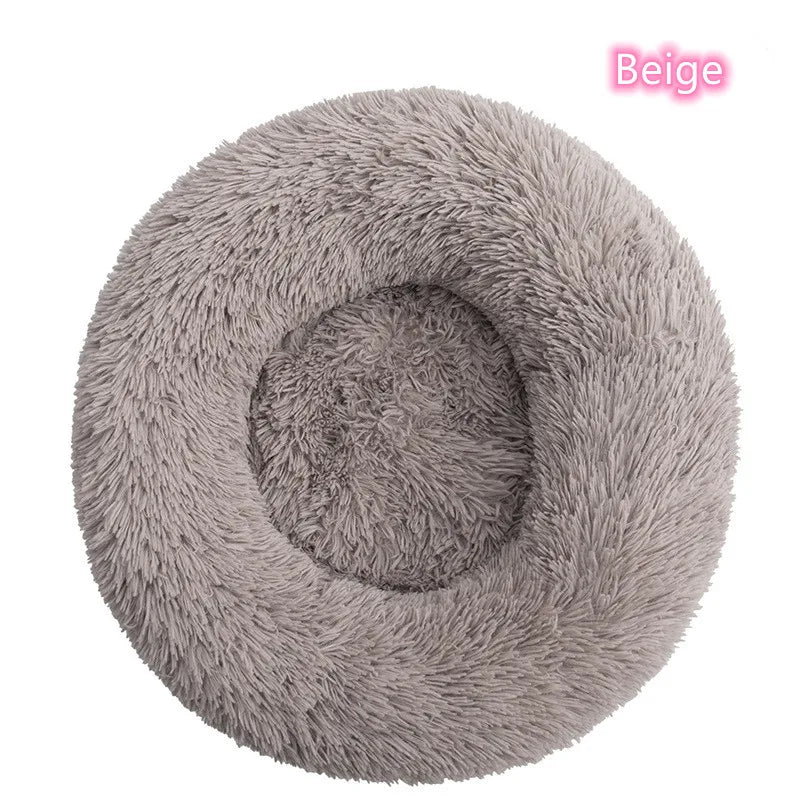 Cozy Donut Pet Bed – Ultra-Soft Plush Washable Bed for Cats & Dogs