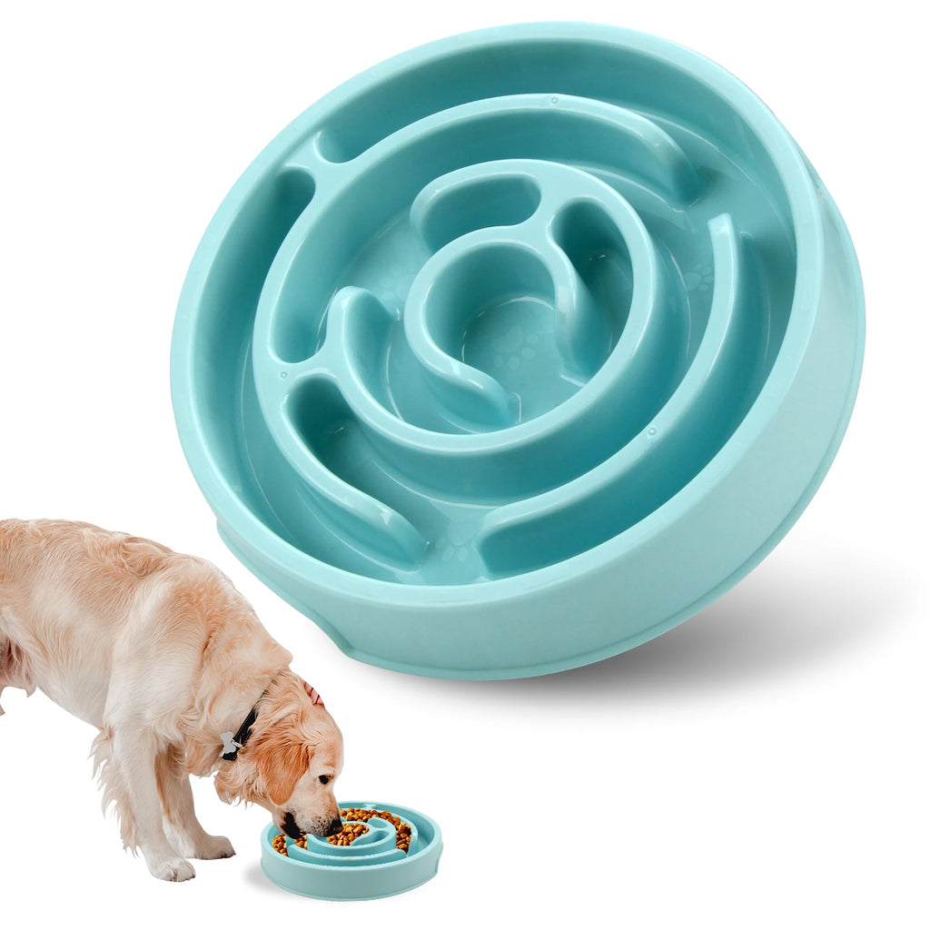 Slow Feeder Dog Bowl – Non-Slip Anti-Gulping Pet Food Bowl