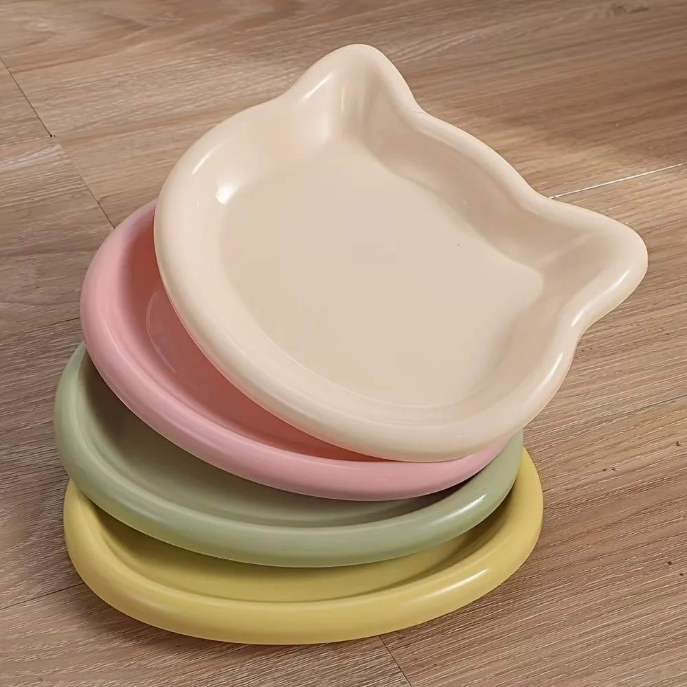 Cute Cat-Shaped Non-Slip Pet Food Bowl – Anti-Spill Feeding Dish