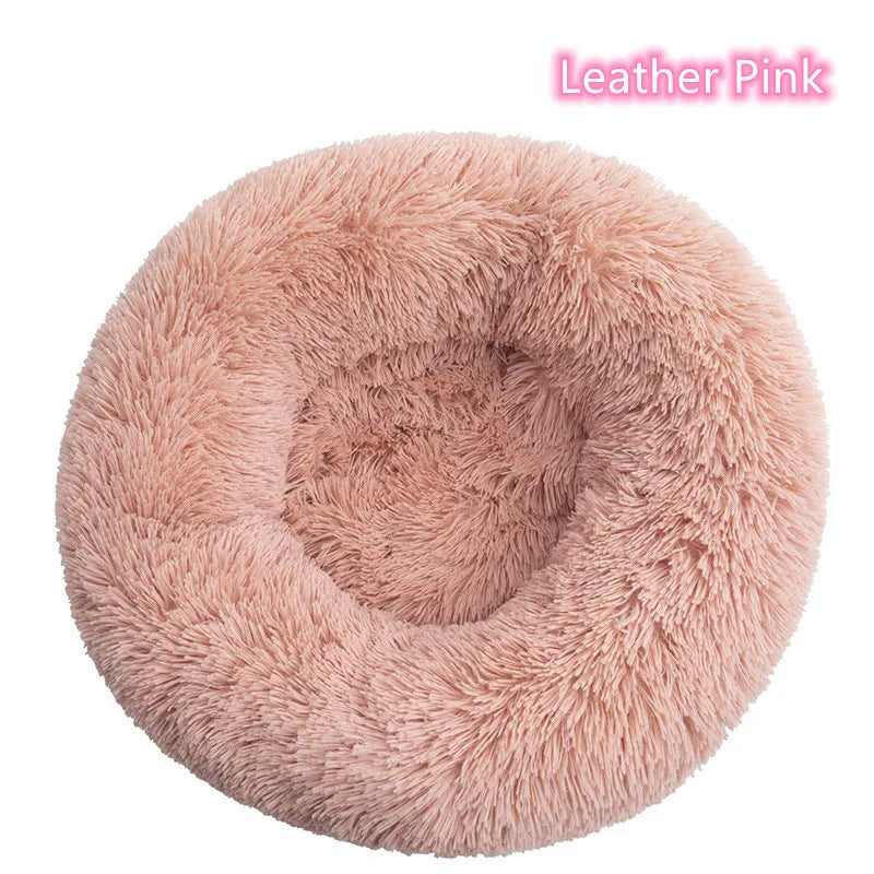 Cozy Donut Pet Bed – Ultra-Soft Plush Washable Bed for Cats & Dogs