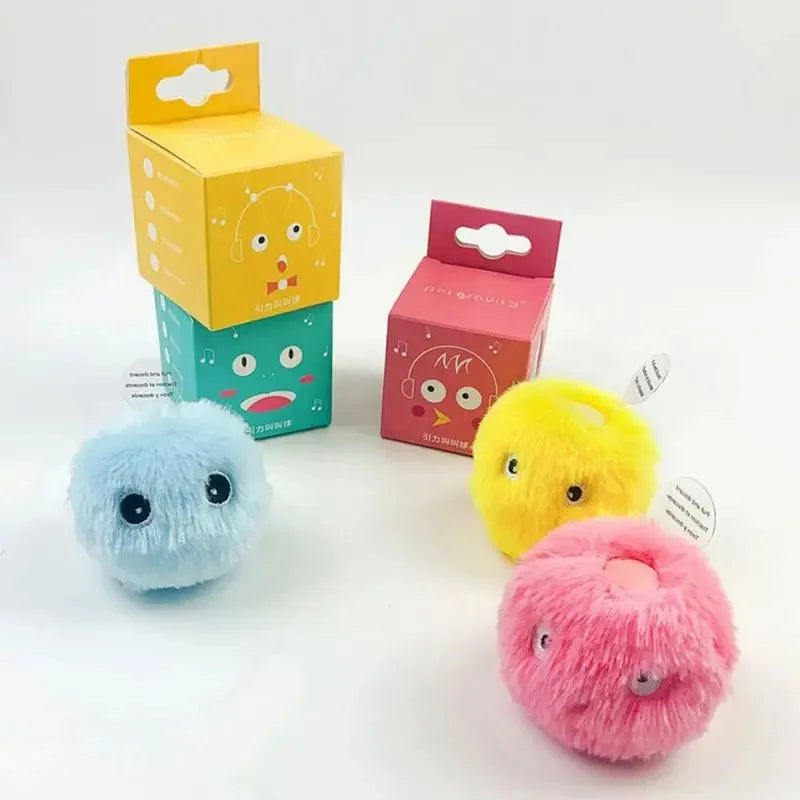 Interactive Cat Ball Toy – Chirping Bird & Cricket Sounds