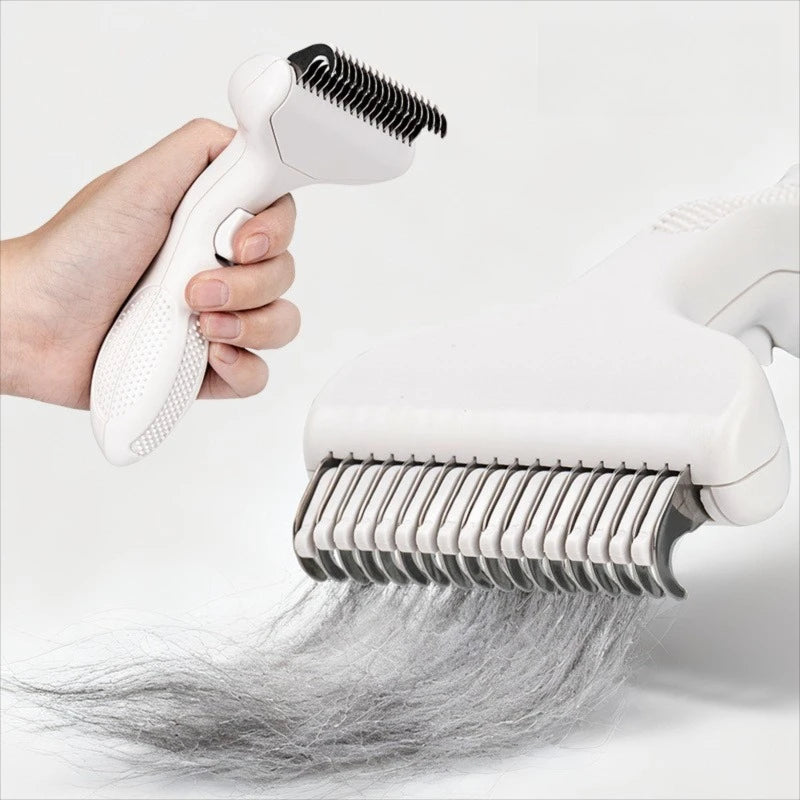 Self-Cleaning Pet Grooming Brush – One-Click Hair & Tangle Remover