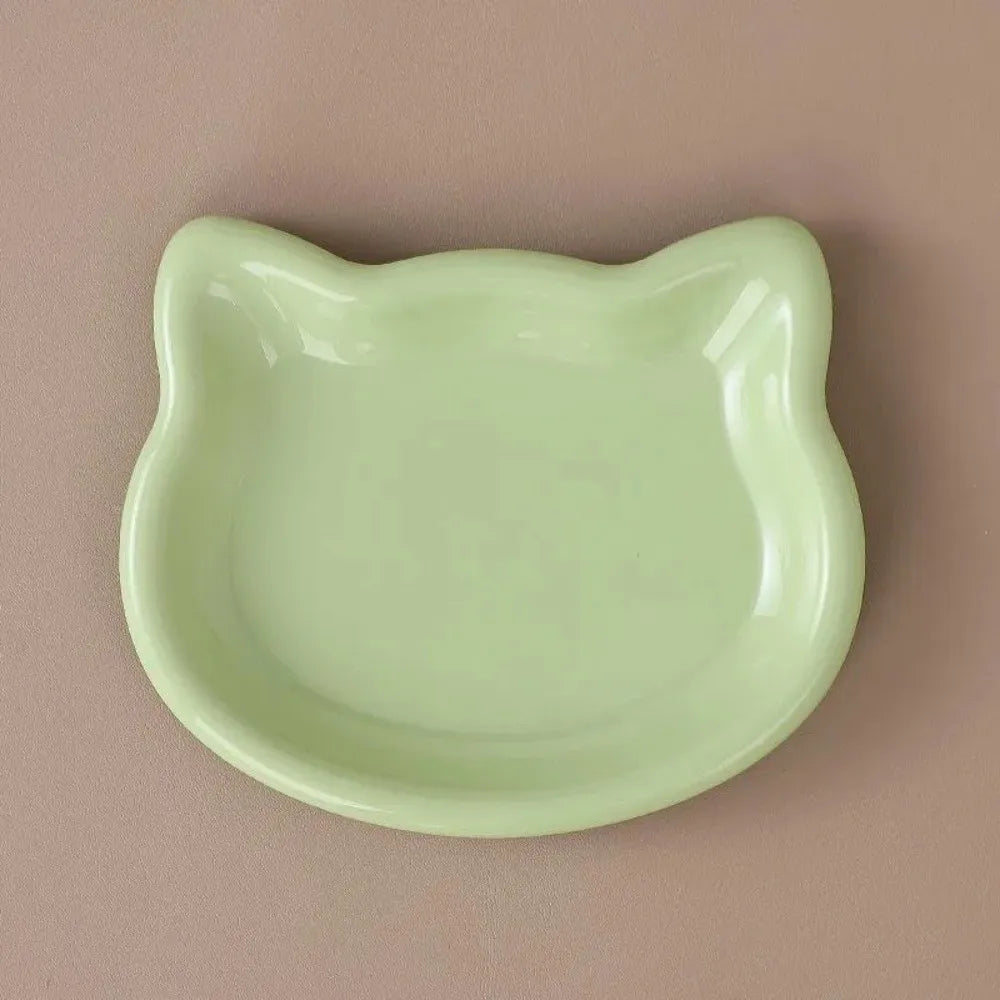 Cute Cat-Shaped Non-Slip Pet Food Bowl – Anti-Spill Feeding Dish